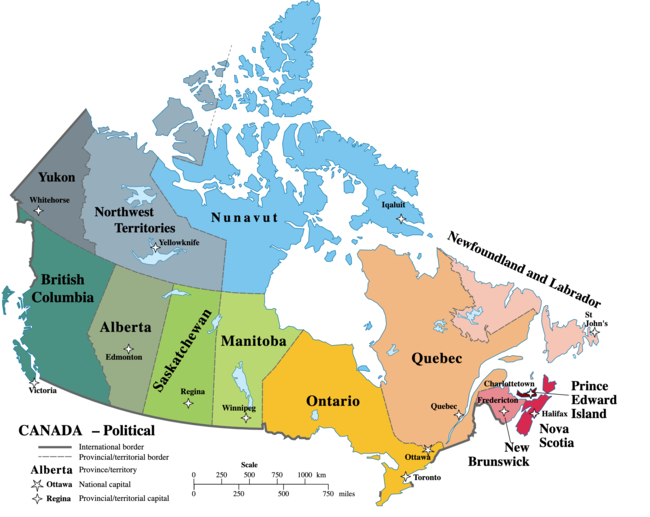 Canadian map 650 x 513